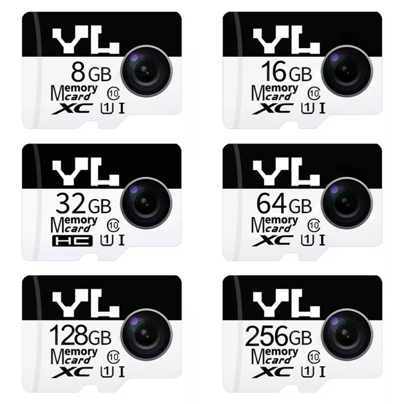 YL 128GB Ultra microSDXC UHS-I Memory Card with Adapter - 100MB/s, C10, U1, Full HD, Micro SD TF Card Class 10