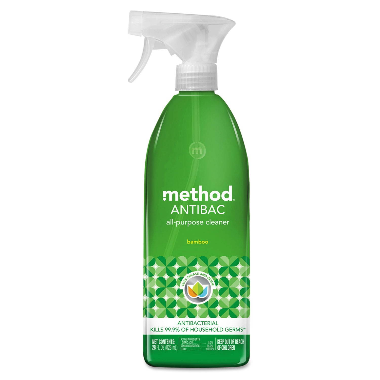 Method Antibac All-Purpose Cleaner Bamboo 28 oz Spray Bottle 01452EA
