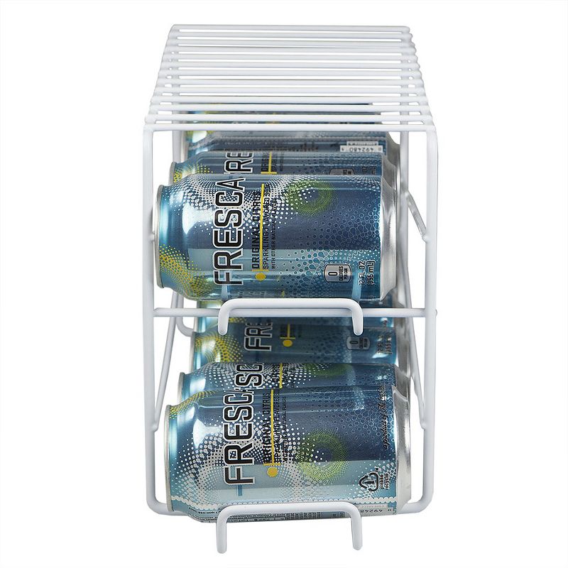 Home Basics 2 Tier Can Dispenser, White