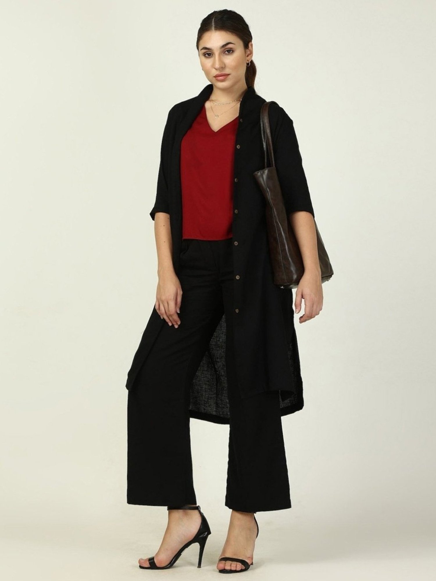 Saltpetre Black Summer Essentials Dakota Long Shirt