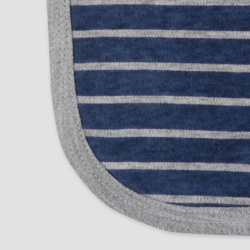 Gerber Baby Boys' 4pk Dino Interlock and Terry Burp Cloth Set - Gray