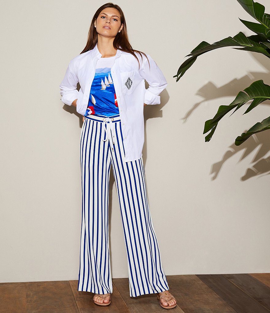 Lauren Ralph Lauren Rosalind Croco Embossed Leather Sandals