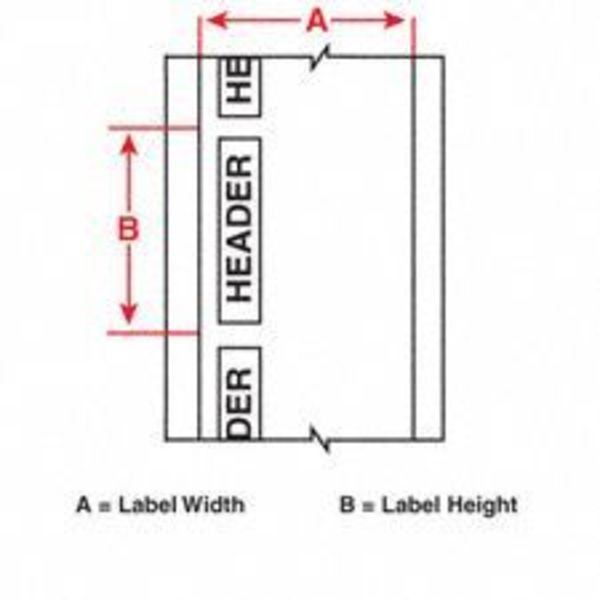 BRADY B30-25-854-ANSIDA Label, White/Red, Labels/Roll: 100