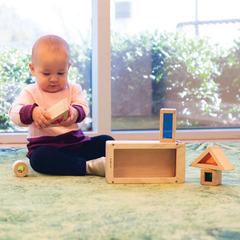 Guidecraft Rainbow Sound Blocks - 5 Pcs