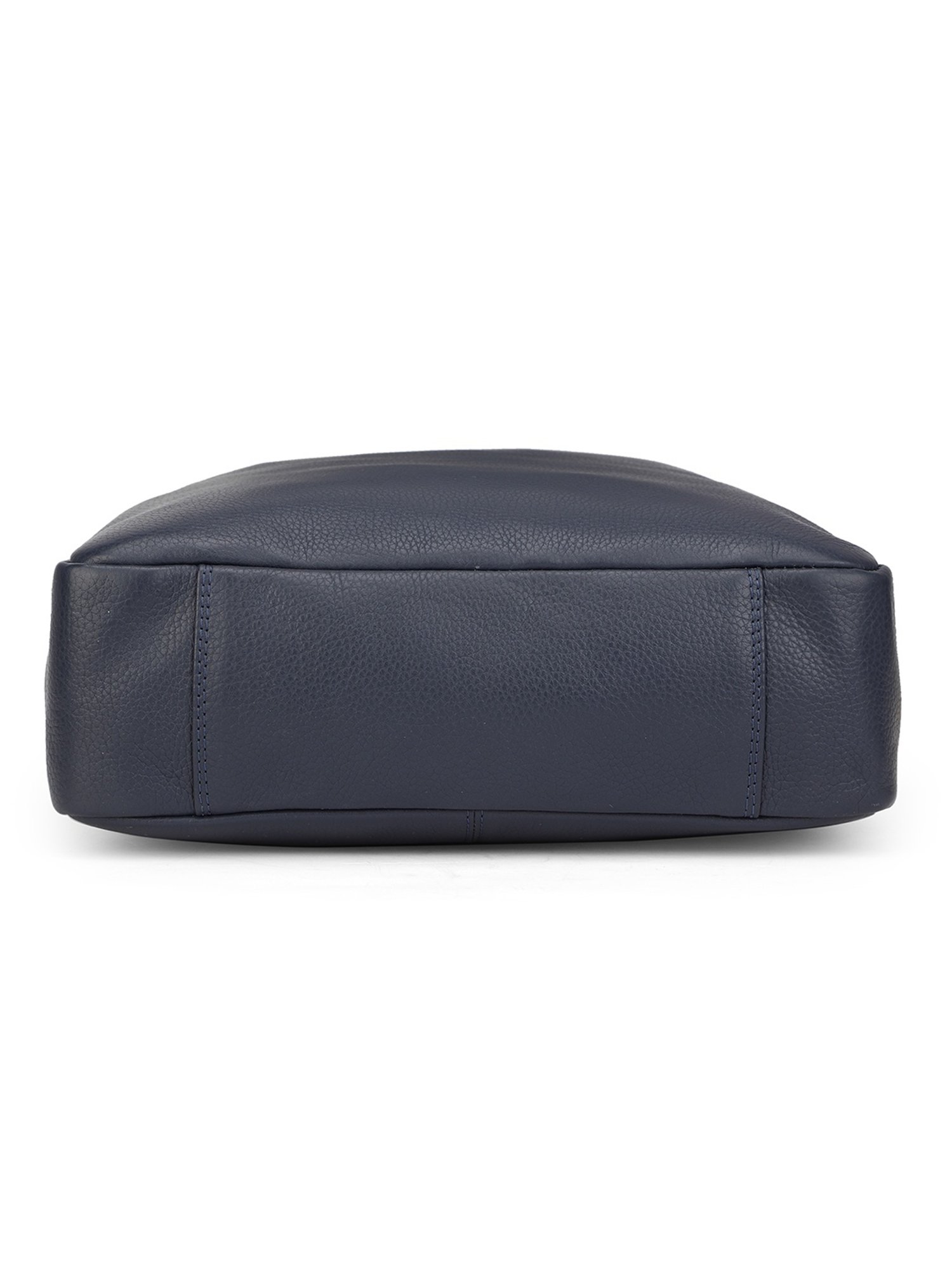 HiLEDER Brown Textured Small Leather 12 inch Cross Body Bag