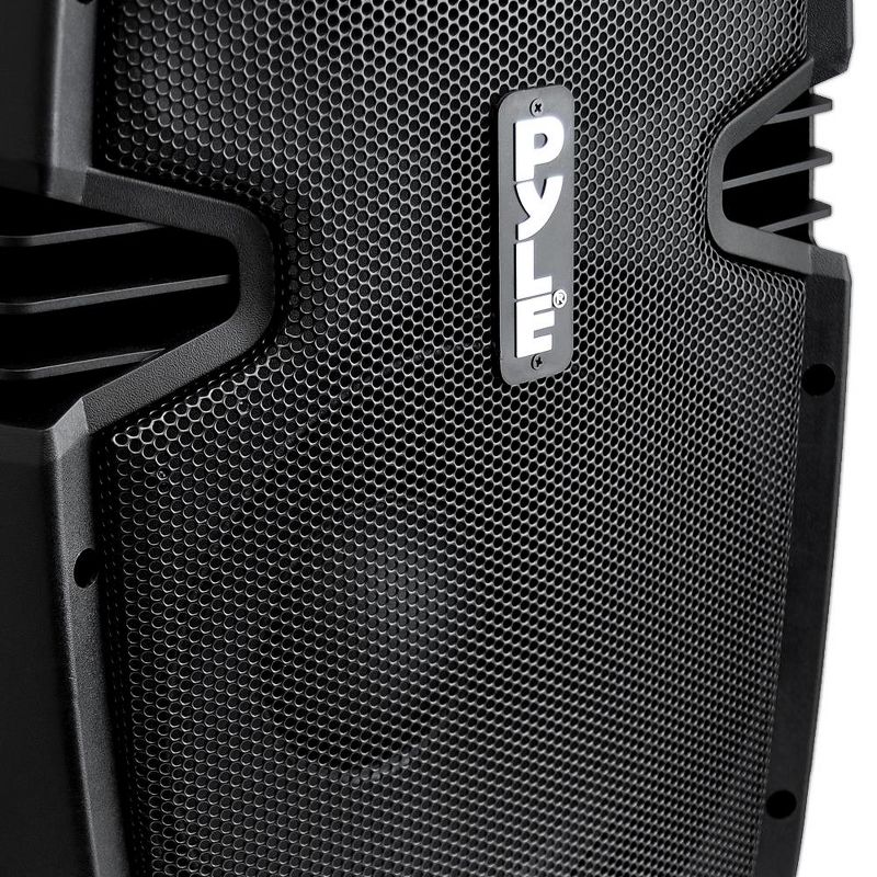 Pyle Portable 10 Inch 2 Way Full Range Bluetooth PA Loud Speaker High-Performance Versatile Karaoke Subwoofer Monitor Speaker System, Black (2 Pack)