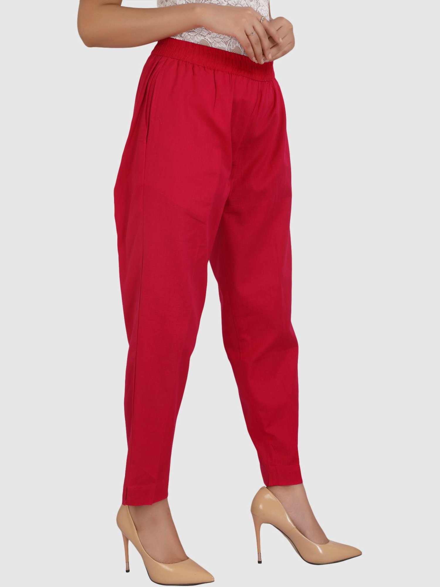 Cotton Culture Red Cotton Pants