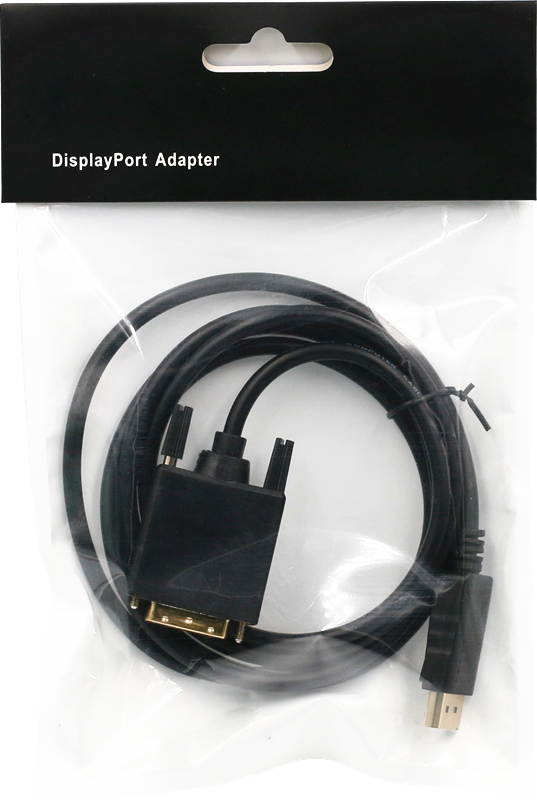 1.8m DP Male To DVI-D 24+1 Male Converter Cord Supported 1080P Full HD DisplayPort to DVI Adapter Cable for HDTV