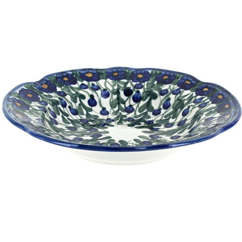 Blue Rose Polish Pottery Pandora Soup/Salad Bowl