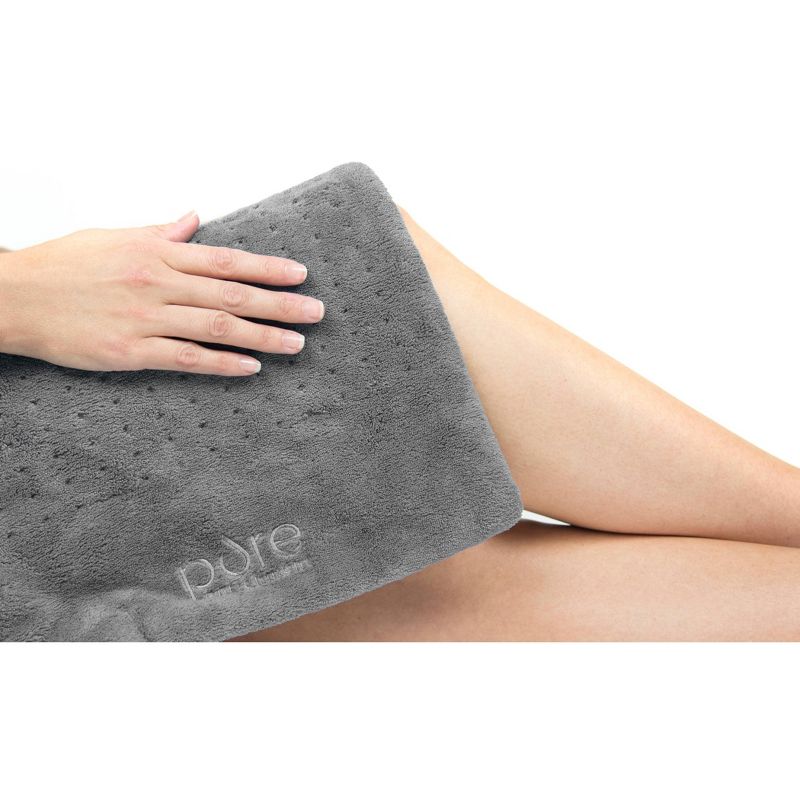 Pure Enrichment PureRelief Deluxe Heating Pad - 12" x 24" - Gray