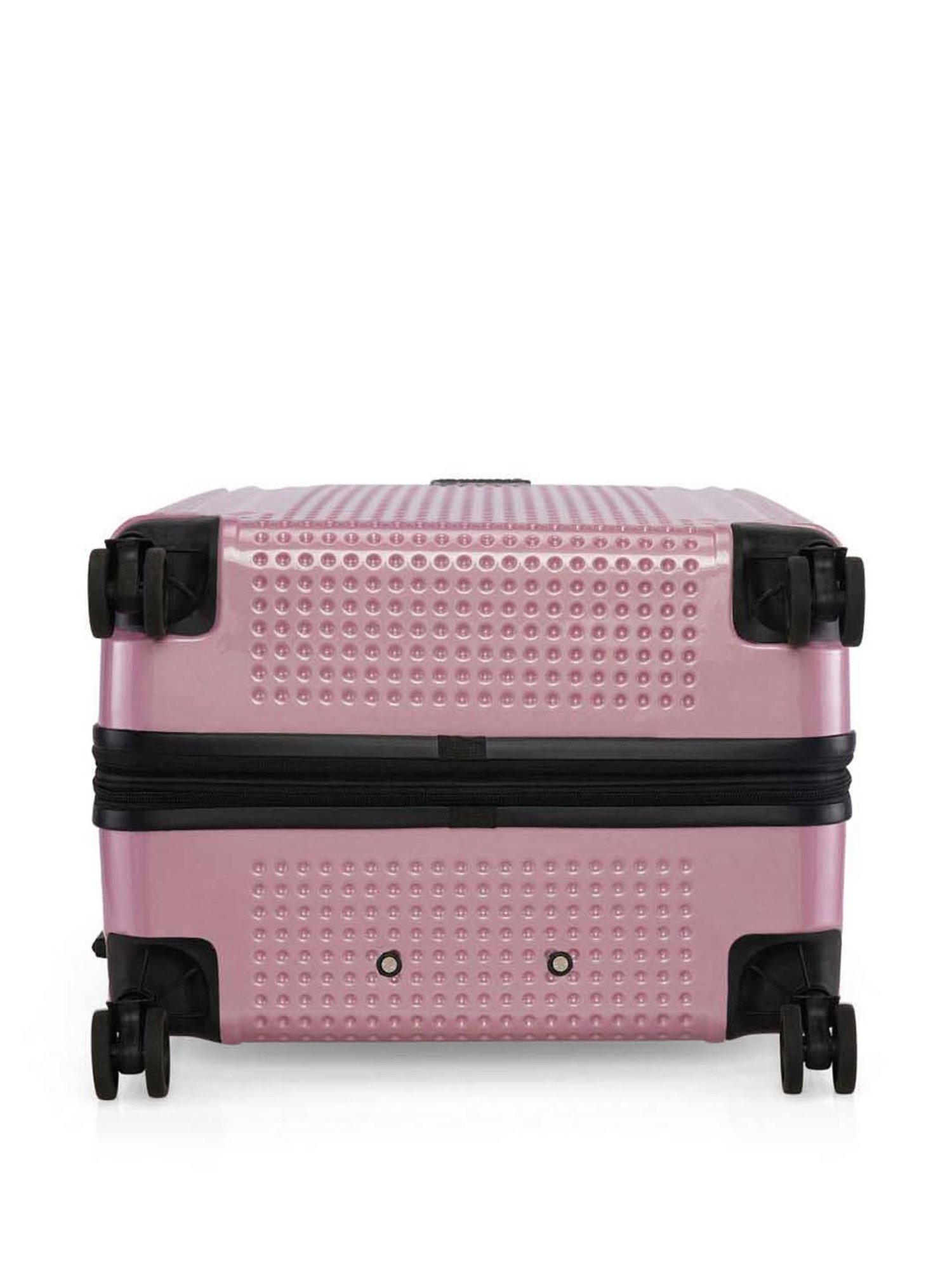 Swiss Brand Vernier Blush Pink 8 Wheel Small Hard Cabin Trolley - 36 Inch