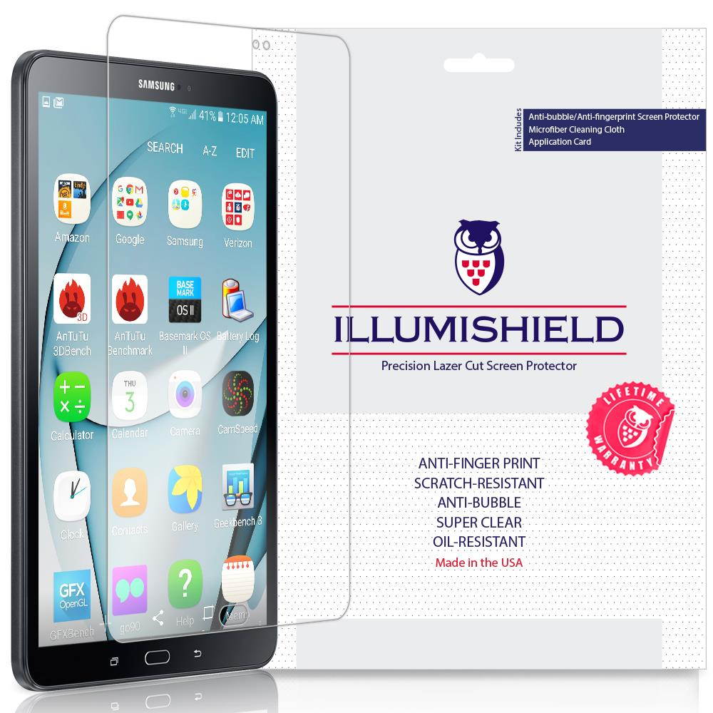 iLLumiShield Screen Protector Compatible with Galaxy Tab A 10.1 (2016, SM-T580, Non-S Pen)(2-Pack) Clear HD Shield Anti-Bubble and Anti-Fingerprint PET Film