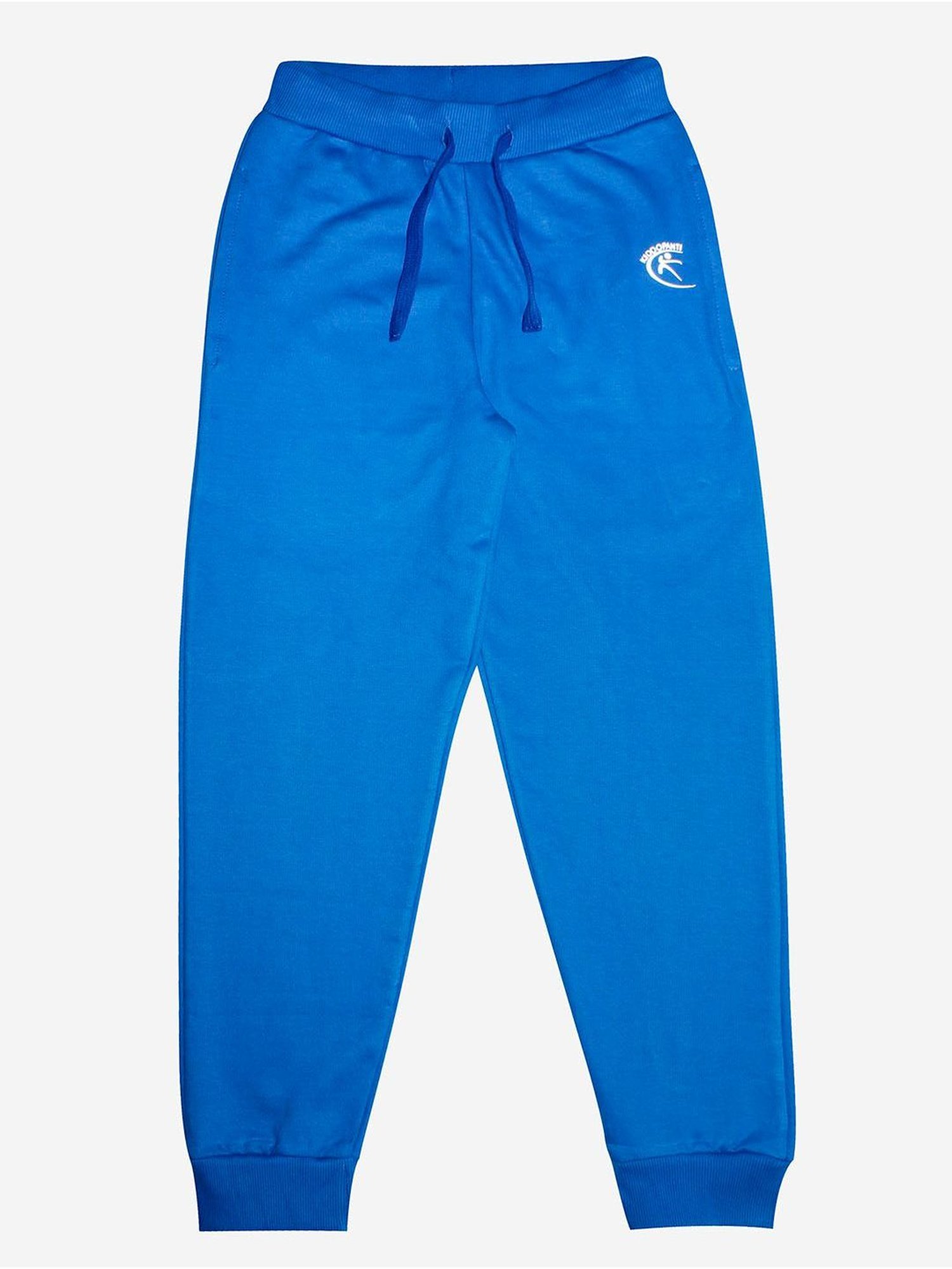 Kiddopanti Boys Royal Blue Solid Trackant