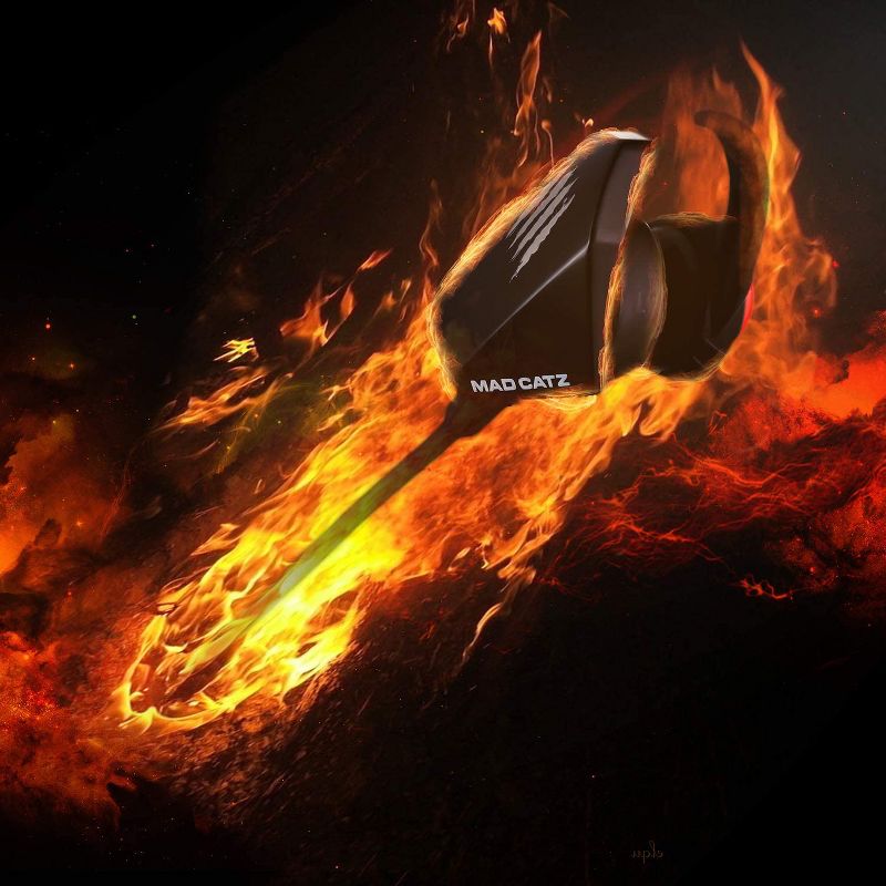 Mad Catz The Authentic E.S. Pro + Gaming Earbuds, Black ( AE21CDAMBL00 )