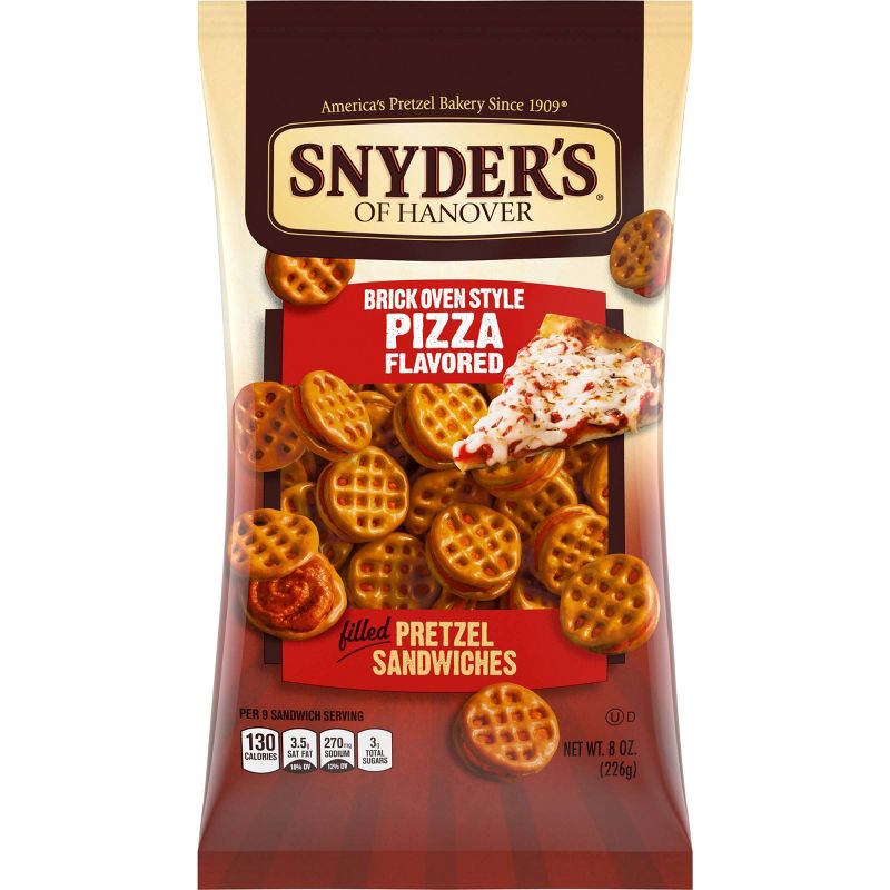Snyder's Of Hanover Brick Oven Style Pizza Filled Pretzel Sandwiches - 8oz