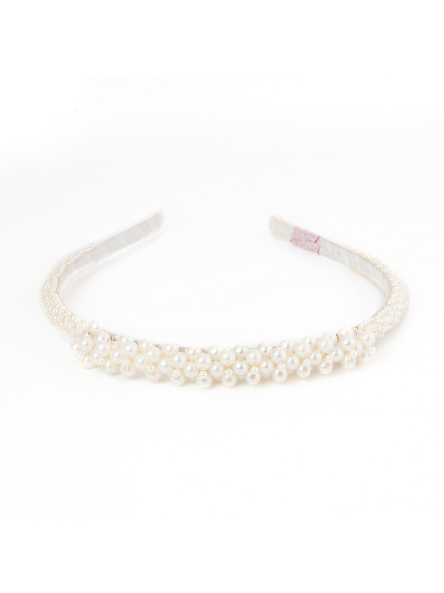 Choko Beige Embellished Hair Band