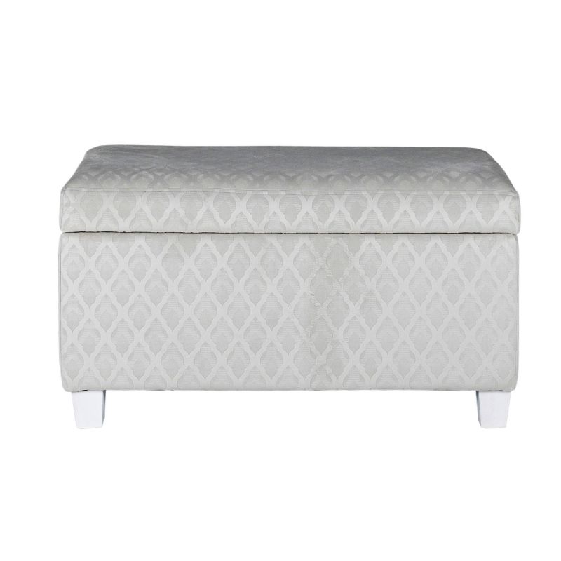 Kids' Juvenile Storage Bench Gray - HomePop