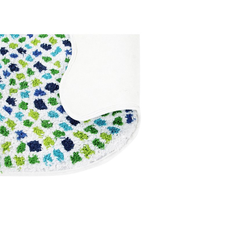 24"x36" Fish Mosaic Collection 100% Cotton Blue Bath Rug - Better Trends