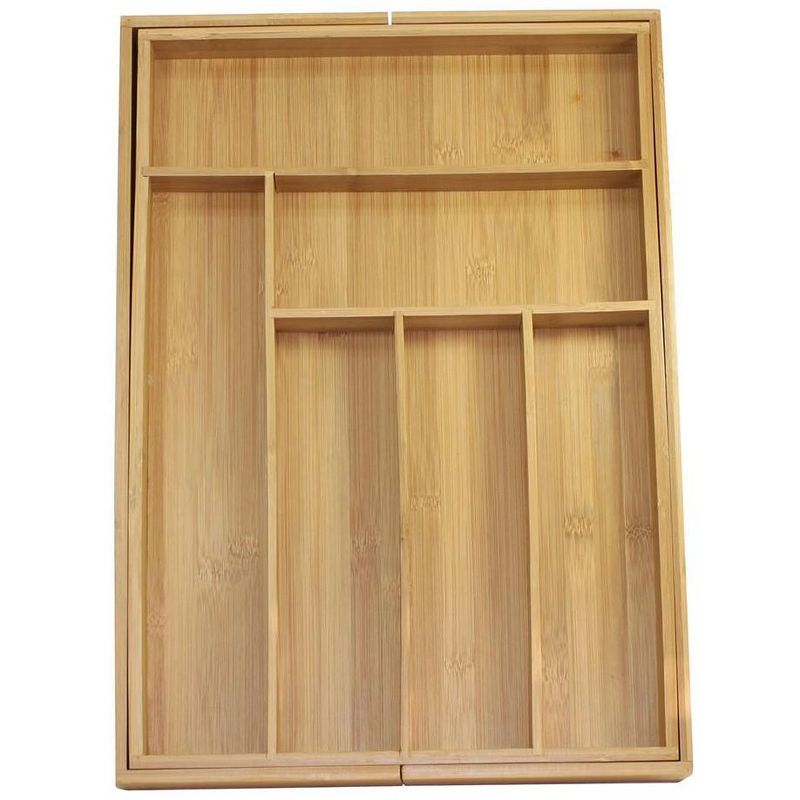 Oceanstar 5 Piece Bamboo Expandable Drawer Utensil Organizer Set
