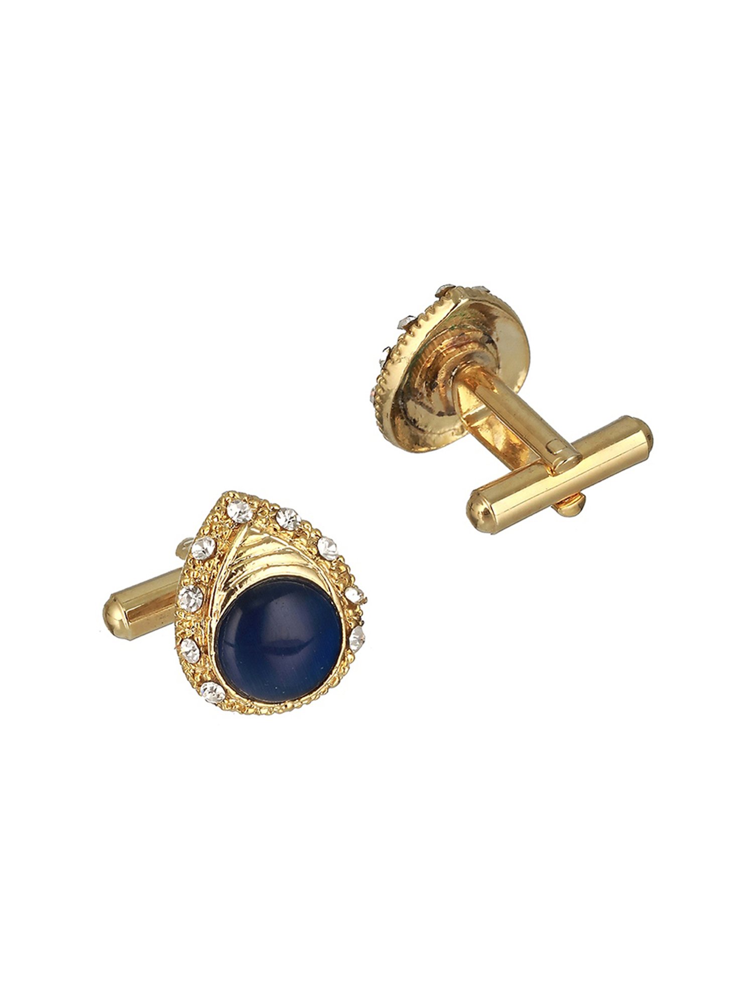 Bold by Priyaasi Halo Circle Golden Cufflinks for Men