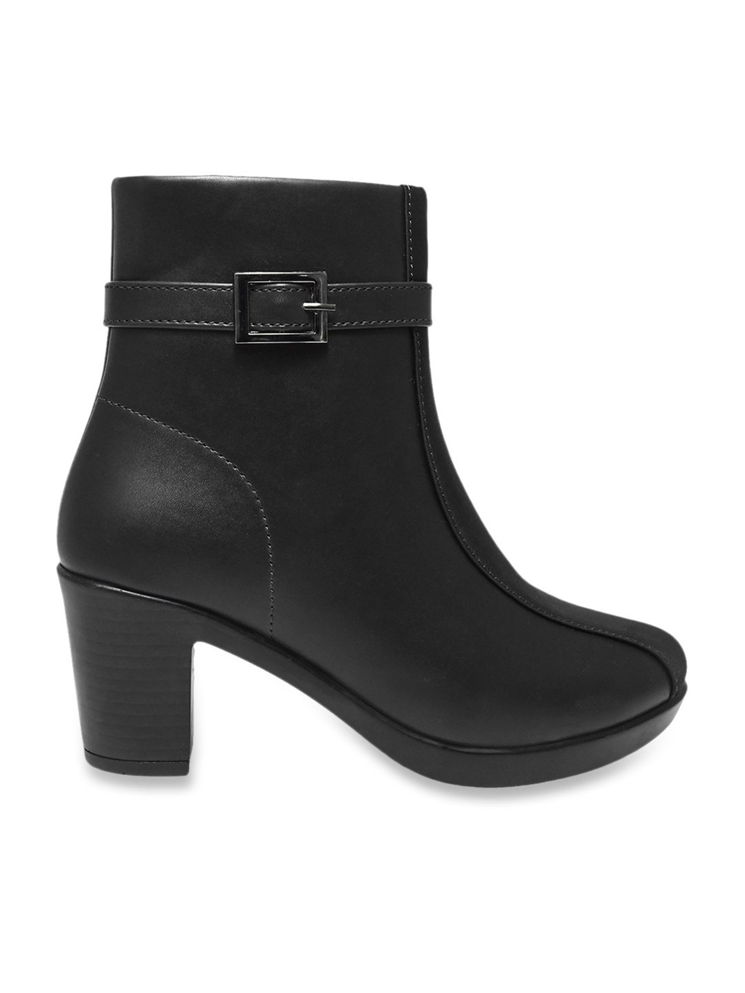Shoetopia Women's Black Casual Boots