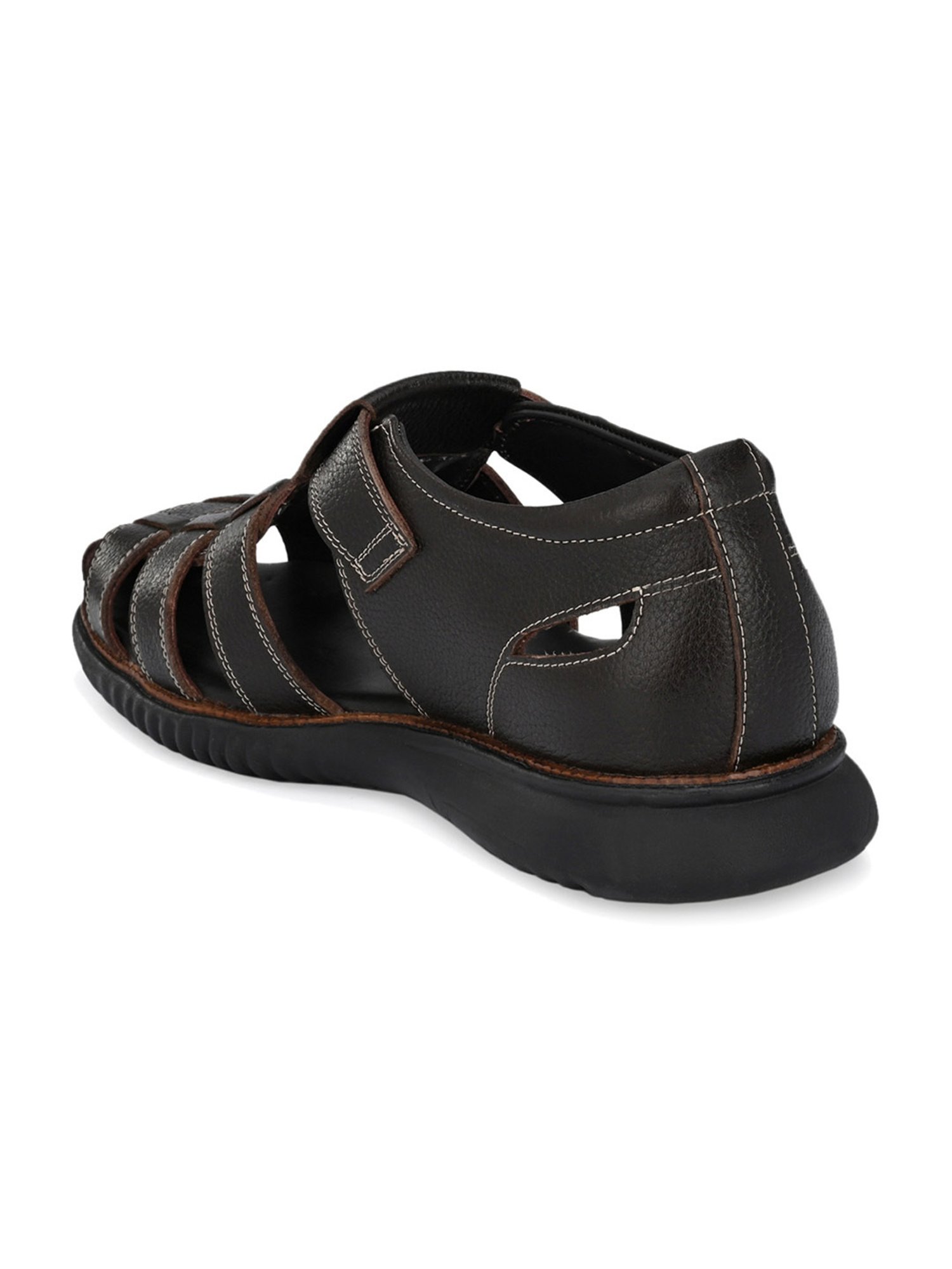 Hitz Men's Brown Fisherman Sandals
