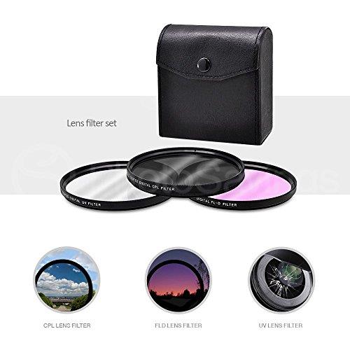 52MM 2.2x Telephoto and HD 0.43X Wide Angle w/ Basic Photo and Travel Bag for...