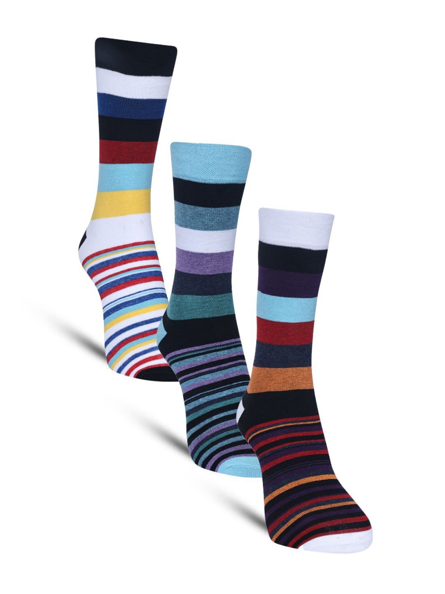 Dollar Socks For Men's Casual Full Length In (Pack of 3)