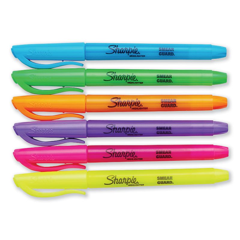 Sharpie Pocket Style Highlighters, Chisel Tip, Assorted Colors, 24/Pack 1761791