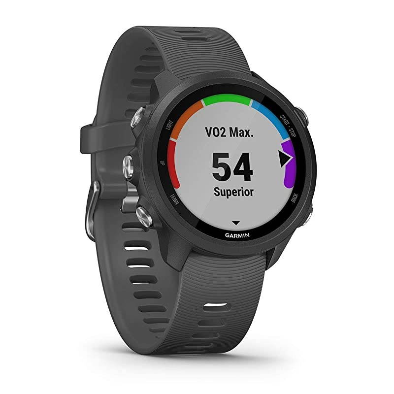 Garmin Forerunner 245 (Berry) Power Bundle | +HD Screen Protectors &  Portable Charger | Advanced Analytics, Heart Rate | Running GPS Watch | 010-02120-01