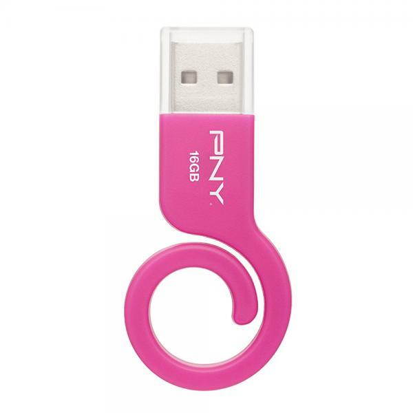 PNY 16GB Monkey Tail Pink USB Flash Drive (P-FDU16GMNKP-GE)