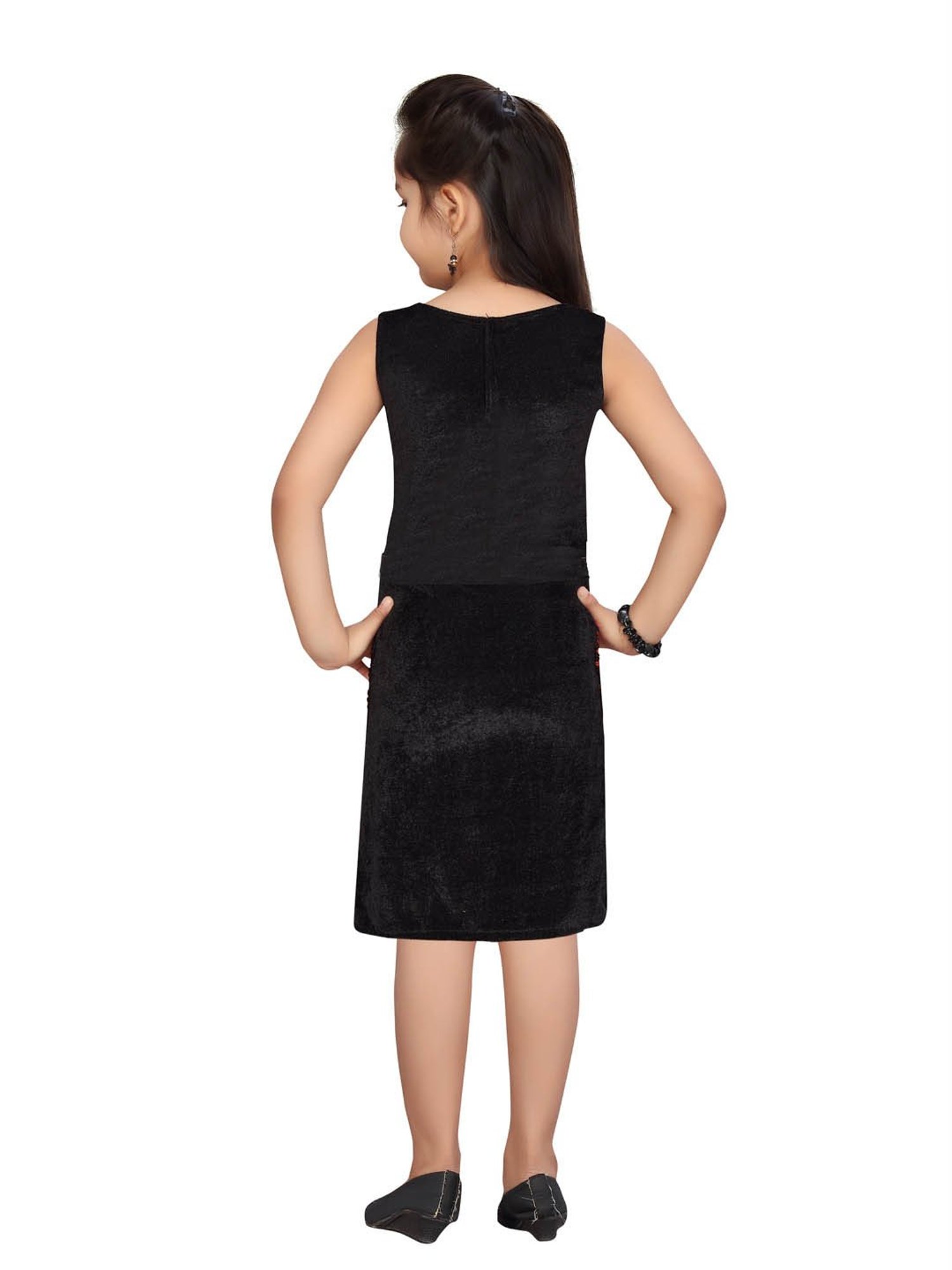 Aarika Kids Red Embellished Dress