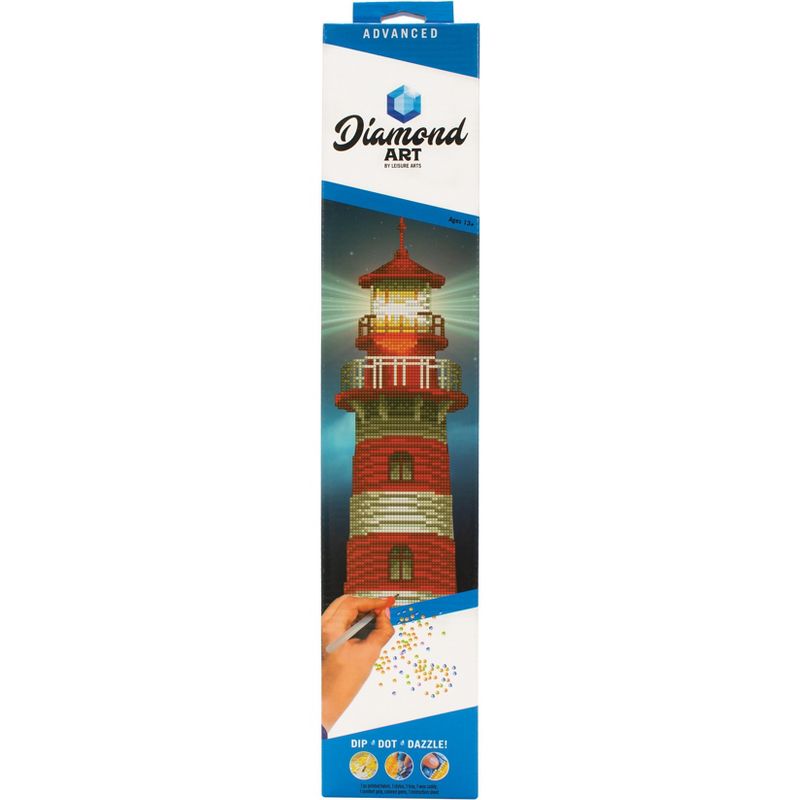 Leisure Arts Diamond Art Advanced Kit 14"X16"-Lighthouse
