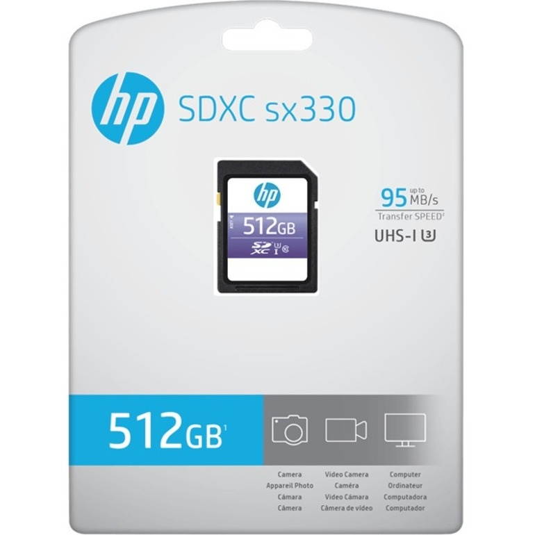 HP sx330 512 GB Class 10/UHS-I U3 SDXC PSD512U395HPSXGE