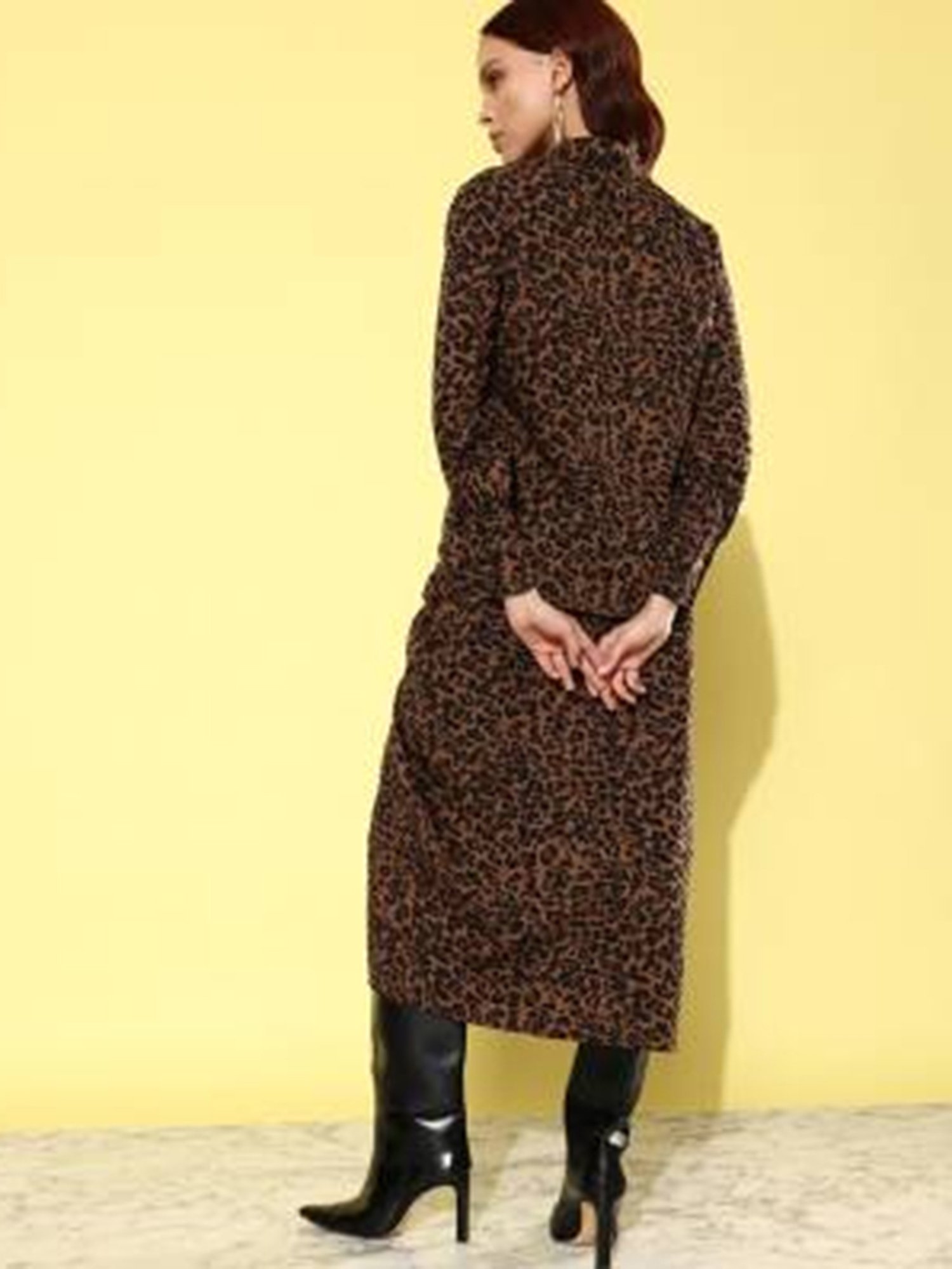 Anvi Be Yourself Brown Animal Print Shirt