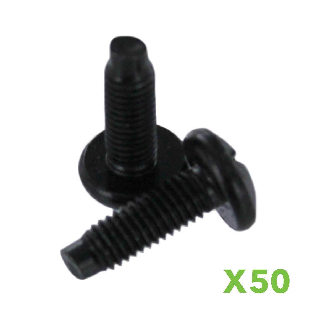 Navepoint 10-32 Pan Phillips Pilot Point Screws For Rack Mount Server Shelves Cabinets 3/8 Inch, Set Of 50