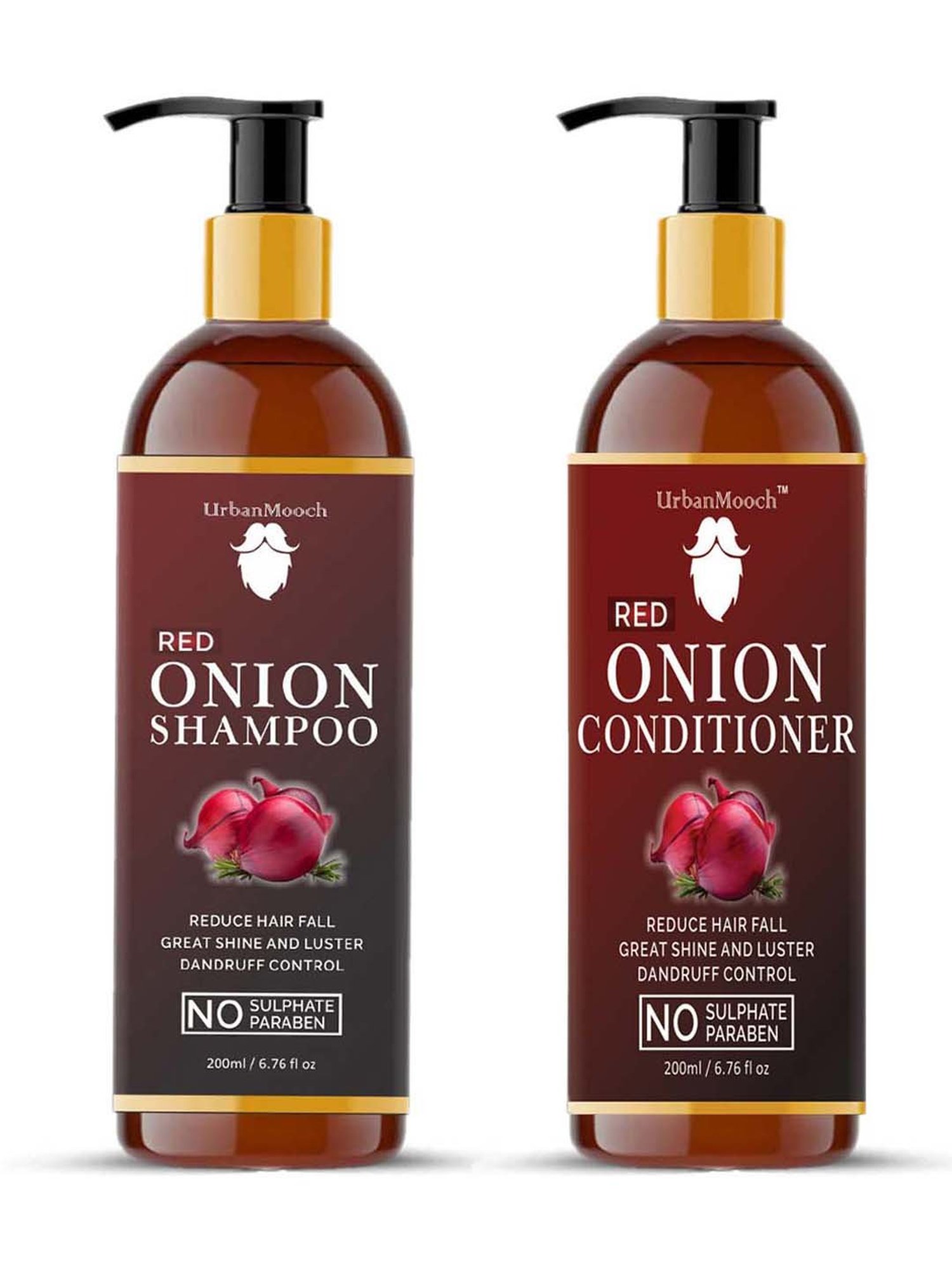 UrbanMooch Red Onion Hair Shampoo & Conditioner Set - 400 ml