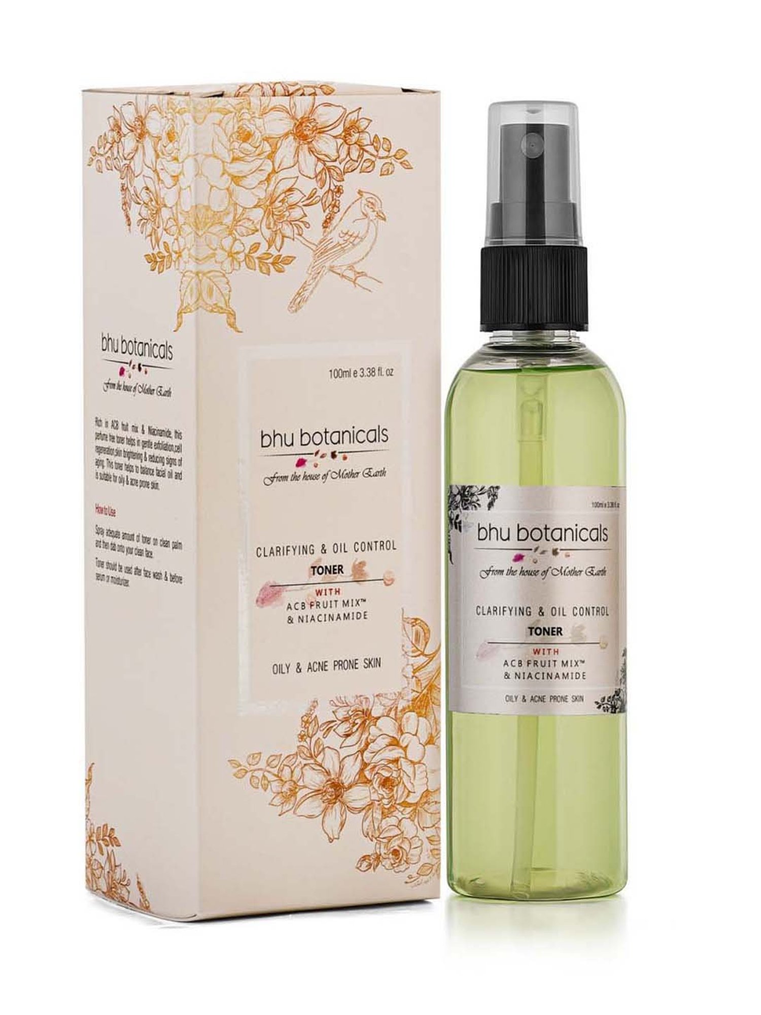 bhu botanicals Clarifying & Oil Control Toner - 100 ml