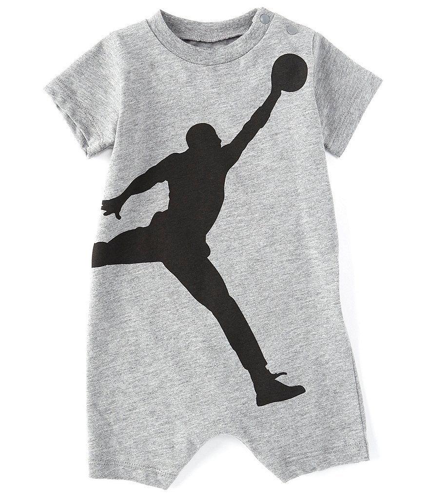 Jordan Baby Boys Newborn-9 Months Short-Sleeve Jumpman Knit Shortall