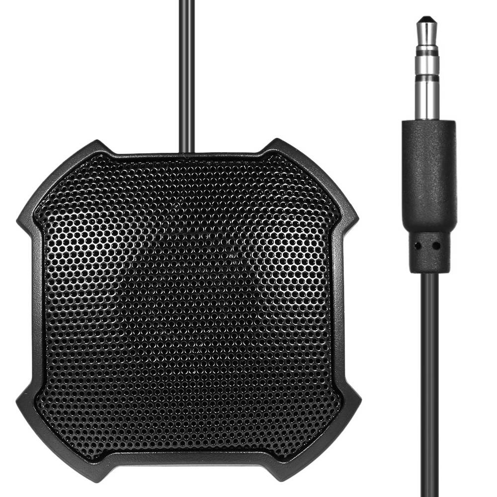 Stereo Omnidirectional Condenser Microphone Mic 3.5mm Connector for Meeting Business Conference Desktop Computer