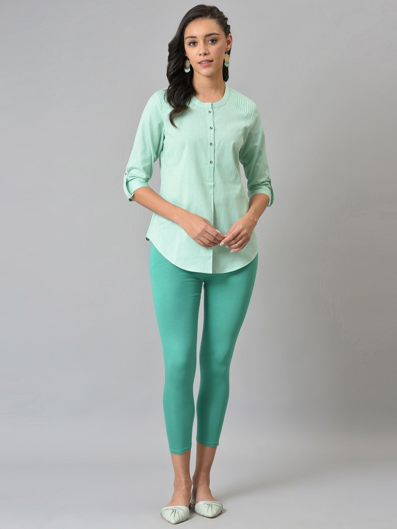 W Green Cotton Tunic