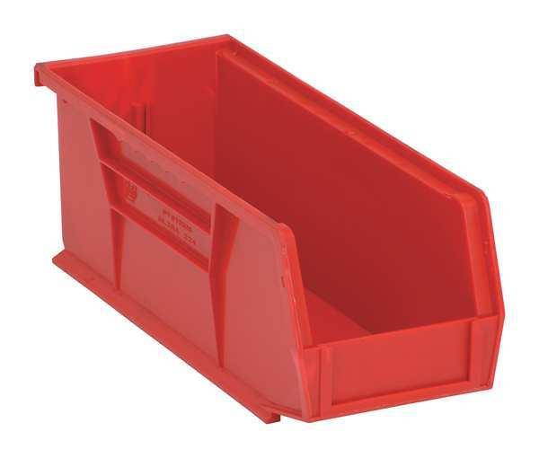 QUANTUM STORAGE SYSTEMS QUS224RD Red Hang and Stack Bin, 10-7/8"L x 4-1/8"W x