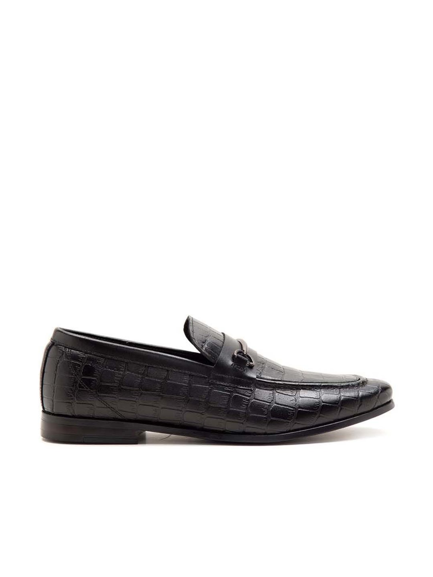 THOMAS CRICK Men's Black Formal Loafers