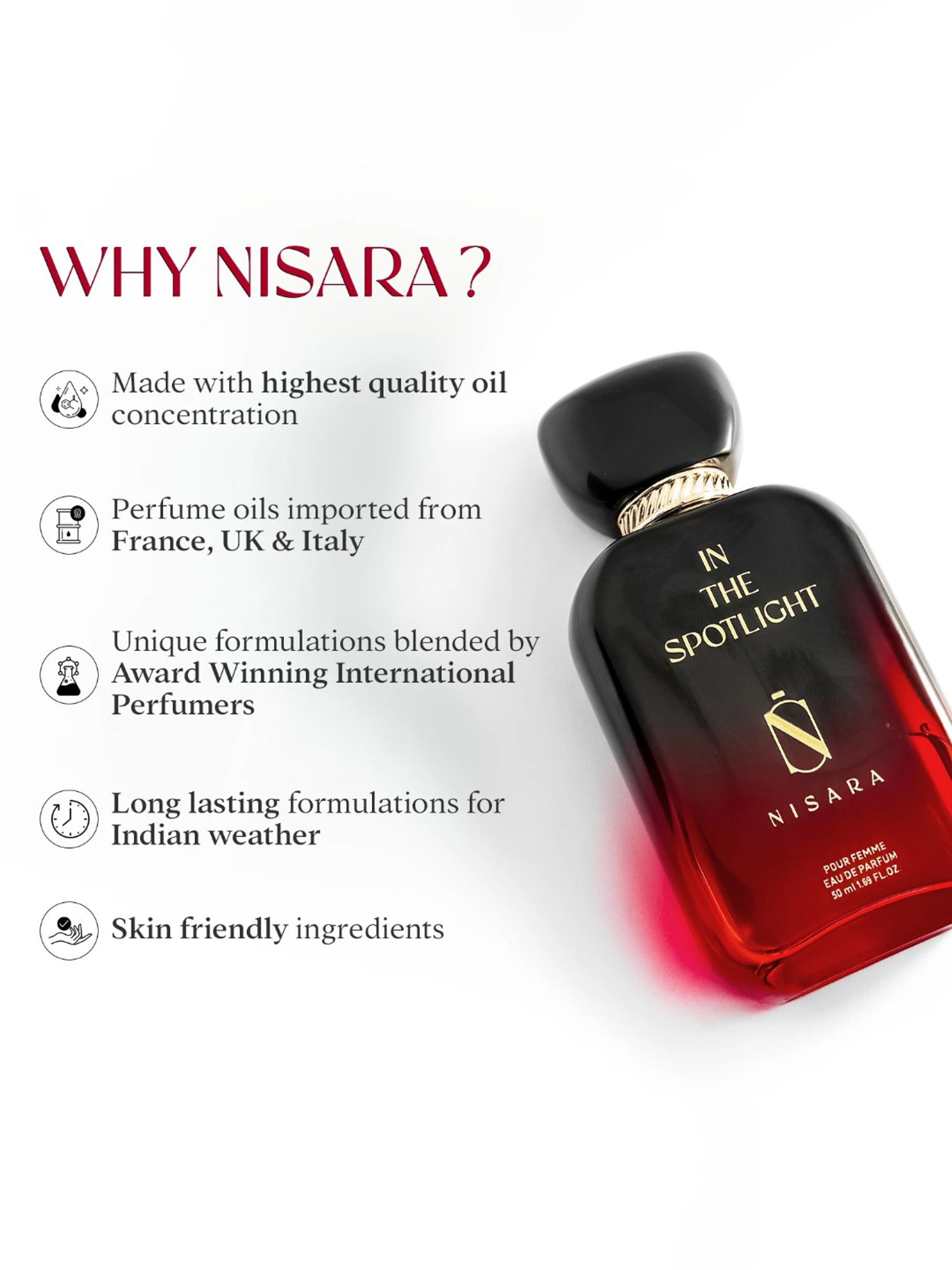 NISARA In the Spotlight Eau de Parfum for Women - 50 ml