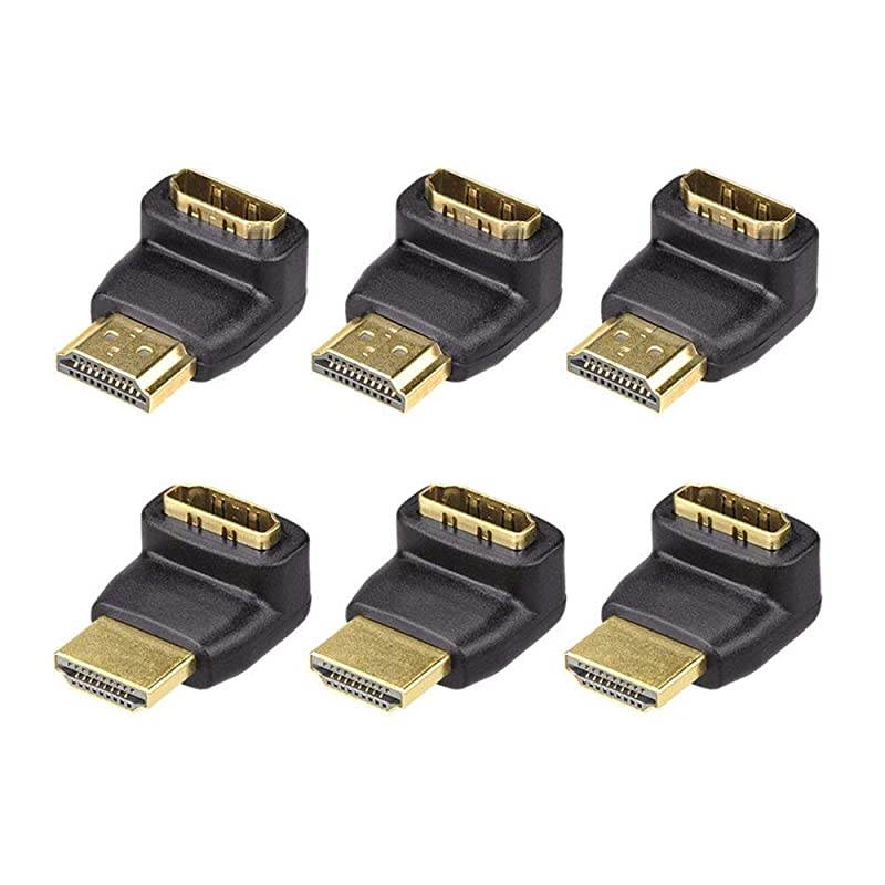 3 Combos 3D4K Supported HDMI 90 Degree and 270 Degree Male to Female Adapter