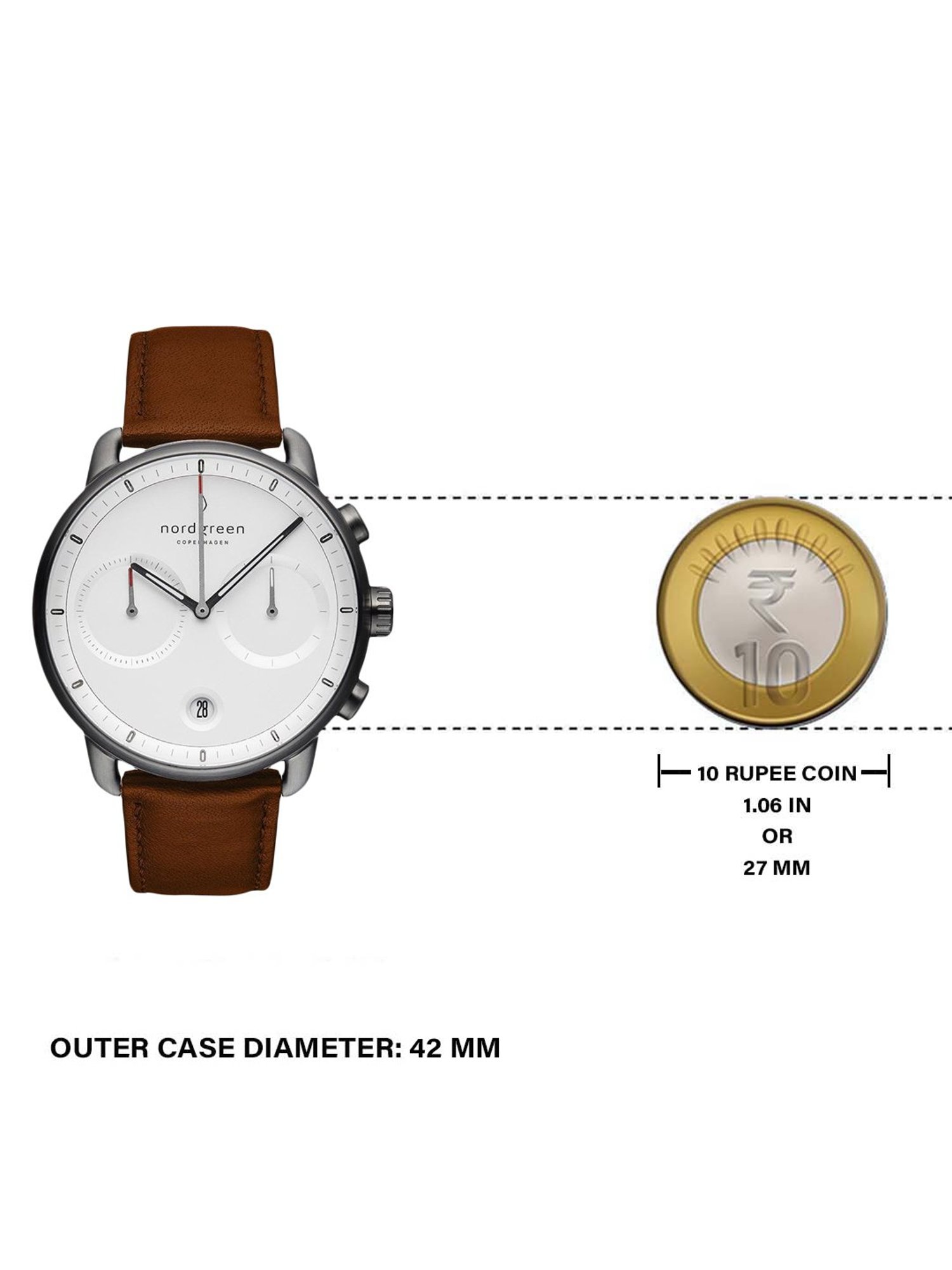 Nordgreen PI42GMLEBRXX Pioneer Analog Watch for Men