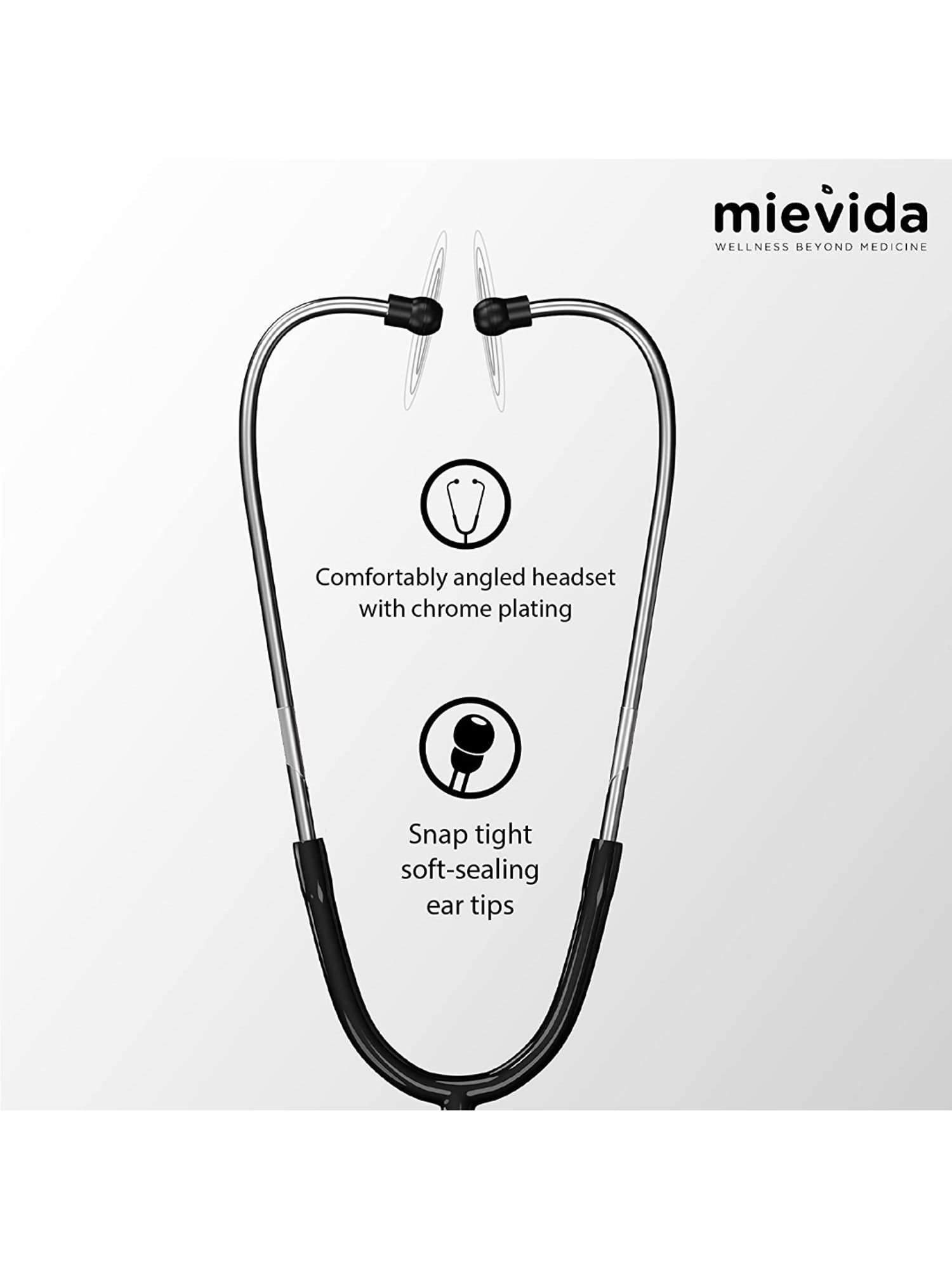 Mievida STS 102 Cardiology Stethoscope (Black)