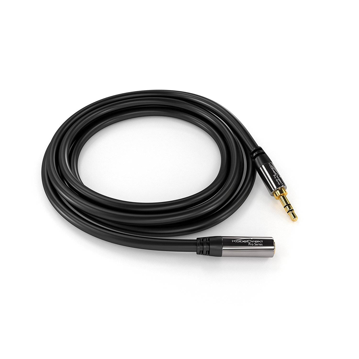 KabelDirekt (10 feet) 3.5mm Male to 3.5mm Female Stereo Audio Extension Cable - Pro Series