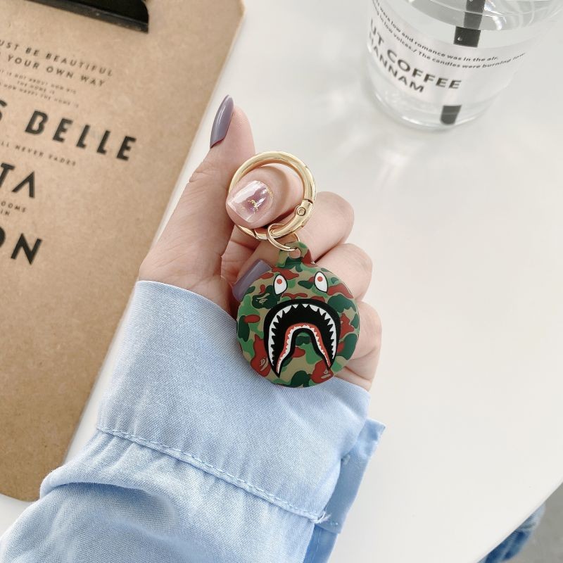 [6 PCS] Silicone Protective Case for AirTags, Tracker Lightweight Soft Protective Skin Cover Accessories with Key Chain Anti-Loss Design Compatible with Apple AirTags 2021