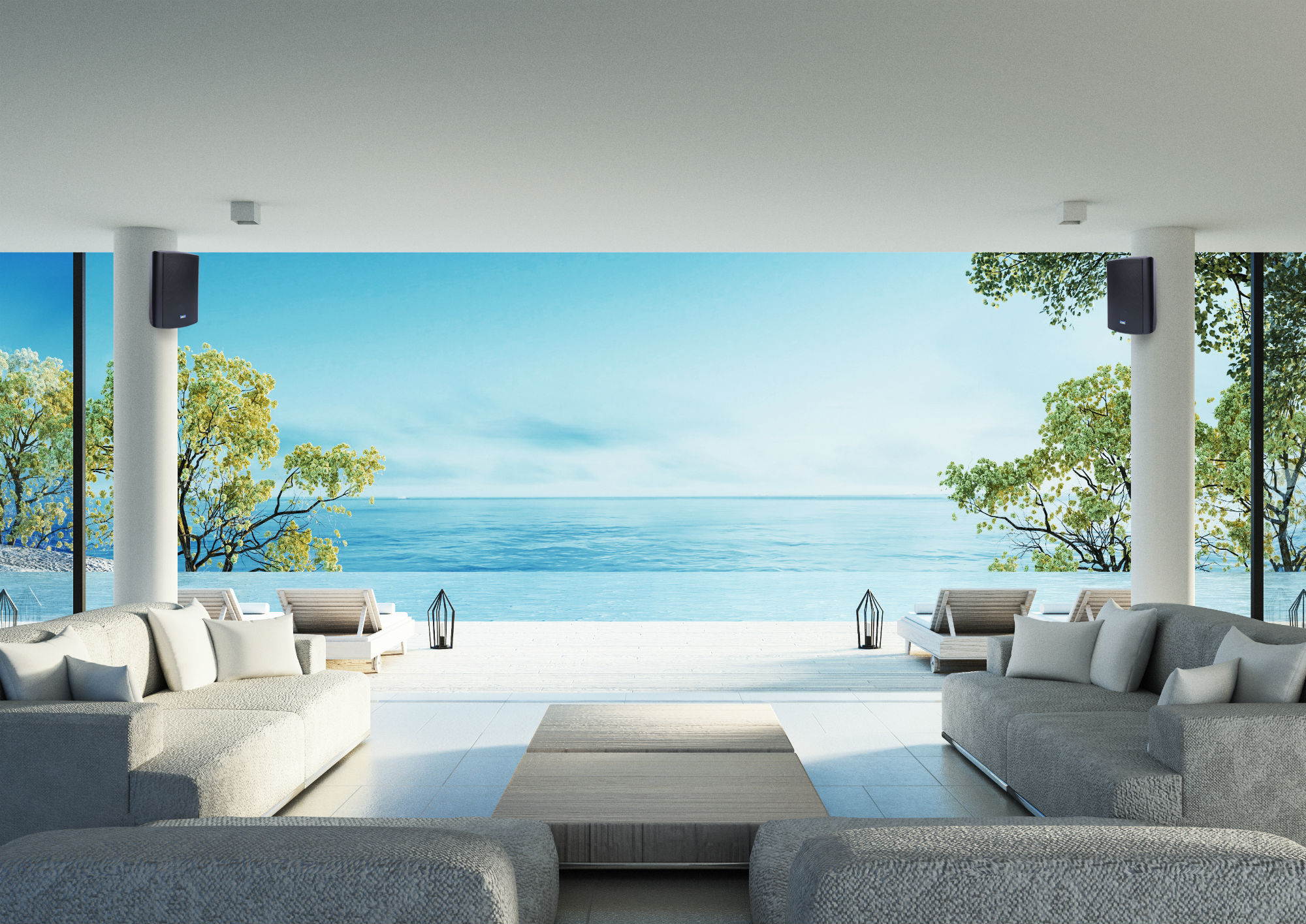 TIC WPS6-W 6.5" Outdoor Weather-Resistant Wifi Patio Speakers with AirPlay (Pair) - White